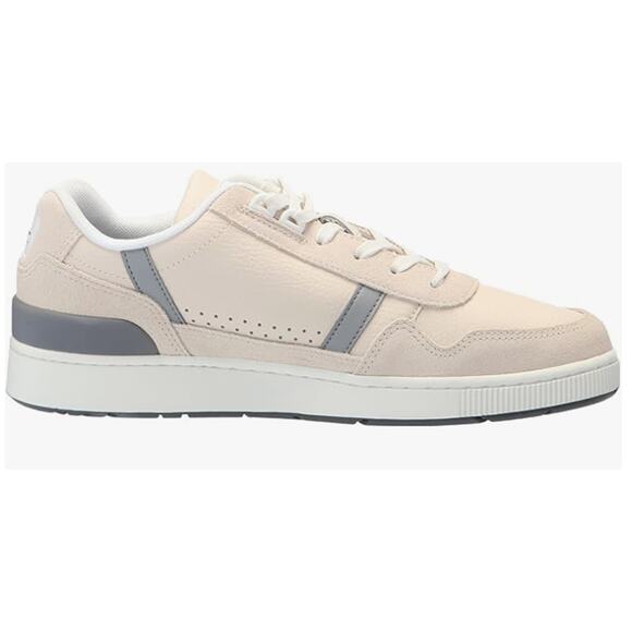 Lacoste Men's T-Clip Sneaker Off White/Gray 10.5 - Picture 4 of 7